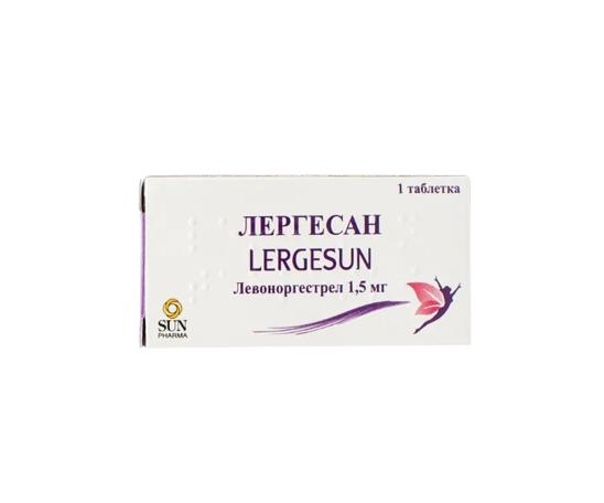 ЛЕРГЕСАН таблетки по 1,5 мг: по 1 таблетці у блістері, по 1 блістеру у картонній упаковці